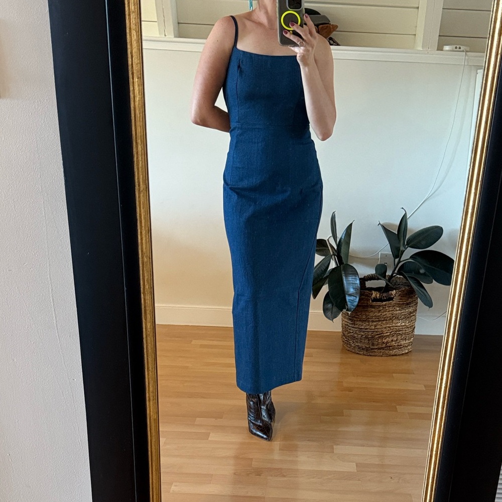 Jason Wu Denim Maxi Dress